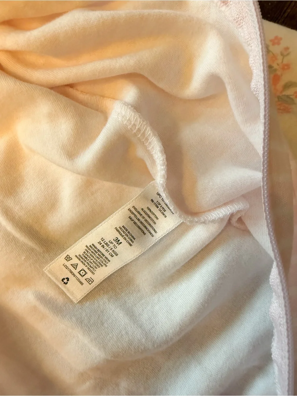 NWOT Little Me Baby Girl 100% Cotton Footed Sleeper Bundle 3M (2 Pack)